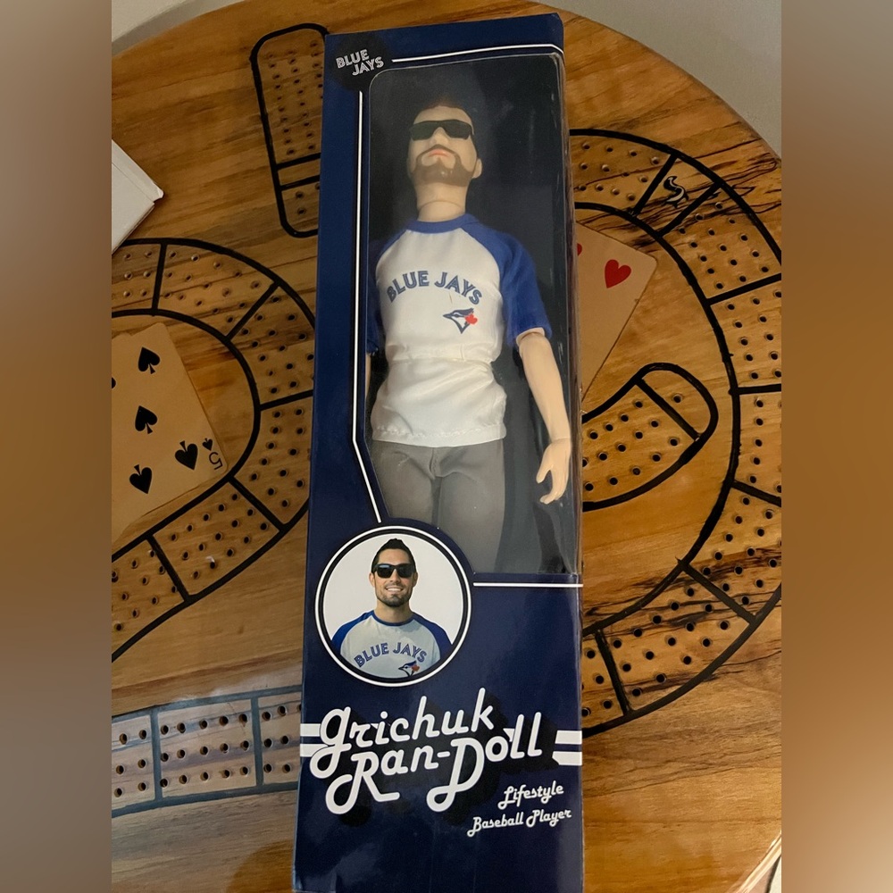 Randall Grichuk Ran-Doll Lifestyle Baseball Player Action Figure MLB Blue Jays.